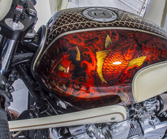 Ekskluzīvs Yamaha XJR-1300 SP Custom Cafe-Racer "Kintaro"