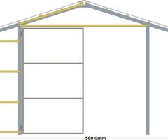 Garāžas , noliktavas metāla karkass. - 6