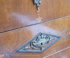 Pārdodu klasisku itāļu spoguļkumodi ar Portoro marmoru - 7