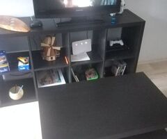 Žurnālu galdiņš komplektā ar TV skapīti