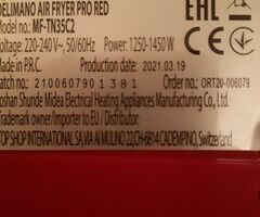 Air FRYER PRO RED No. MF-TN35C2