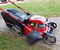Kvalitatīvs pašgaitas zāles pļāvējs Einhell 4in1
