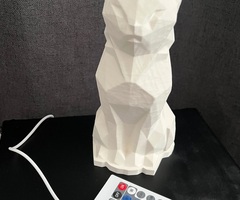 3D printēta kaķa lampa