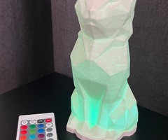 3D printēta kaķa lampa